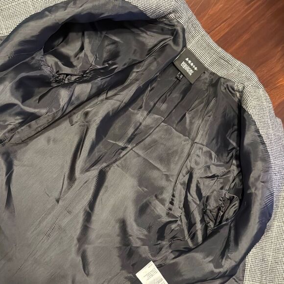 AKRIS Wool Cashmere Grey Plaid 2 Button Blazer Women’s 4 - Picture 6 of 8